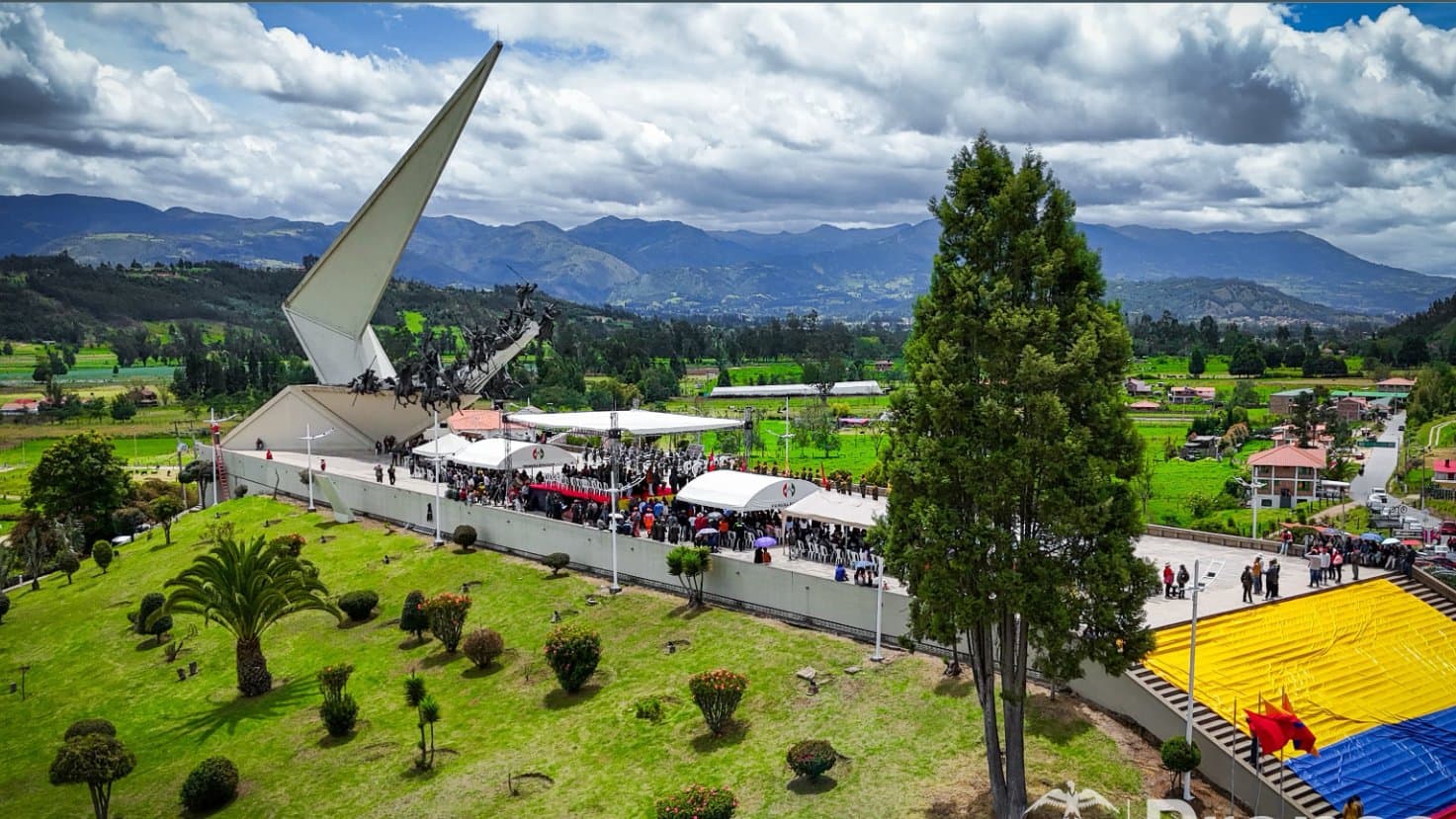 Paisaje de Boyacá para grabación aérea con dron