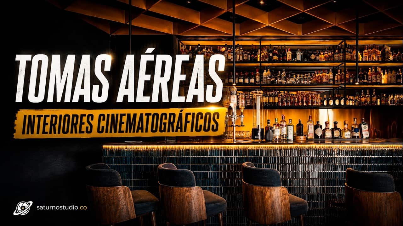 Tomas aéreas cinematográficas de interiores realizadas por Saturno Studio